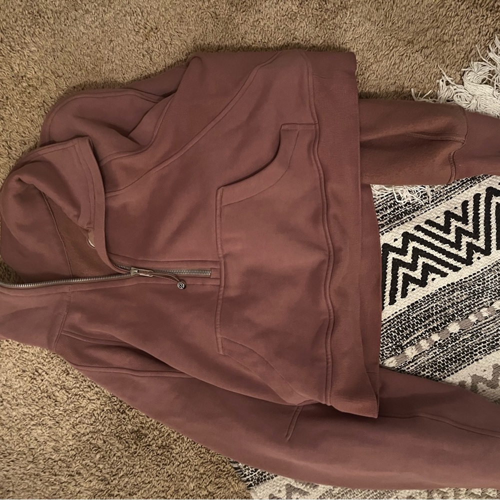 Lululemon scuba oversized quarter zip xs/s in twilight rose